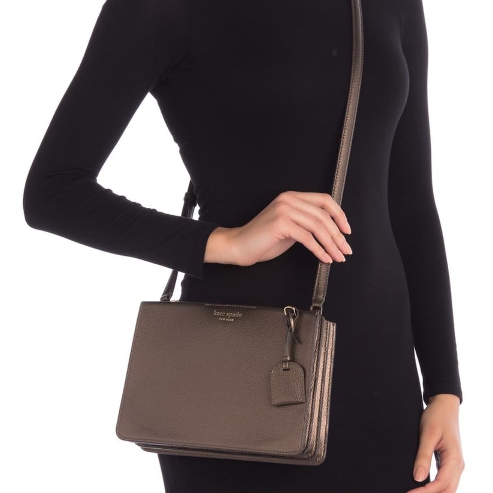 Kate Spade ASHMETALLI Eva leather crossbody